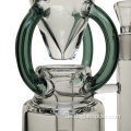 Großhandel Shisha Bubbler Glaswasserrohr mit 14mm Quarz Banger Dab Öl Rig Recycler